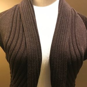 Peter Nygard Womens Cap Sleeve Bolero Sweater Top